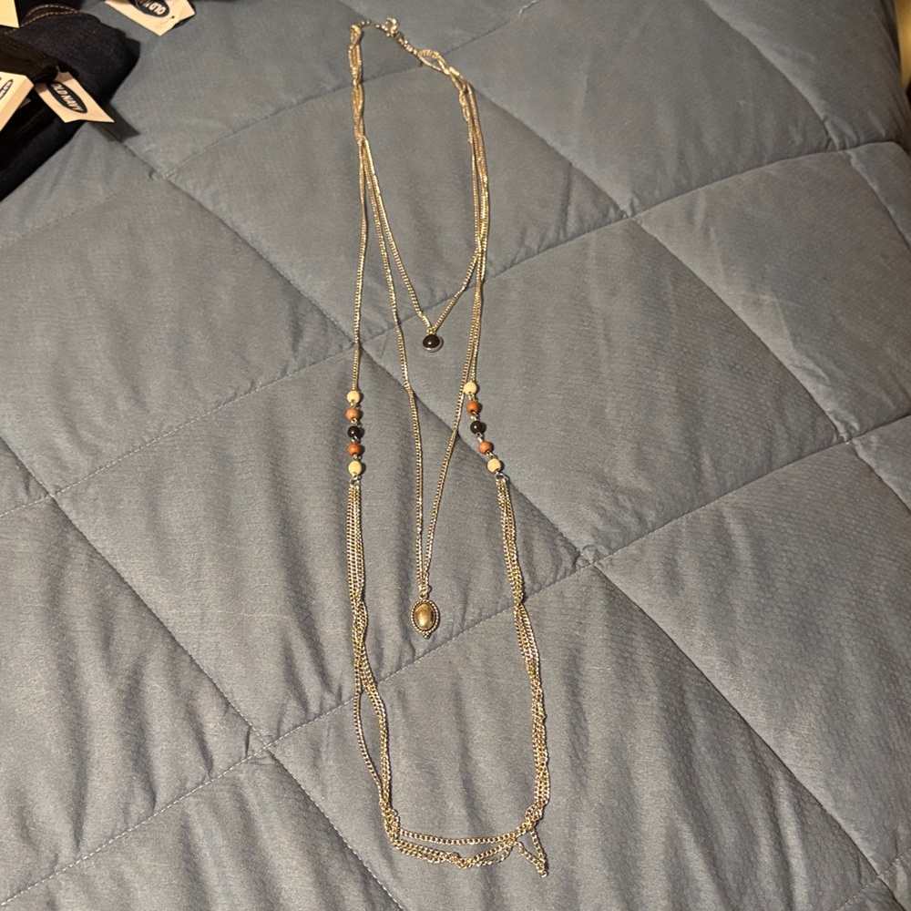 Paparazzi Silver Necklace with Multicolor Beads